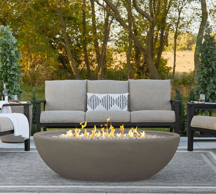 Blackwell Concrete Oval Propane Fire Pit
