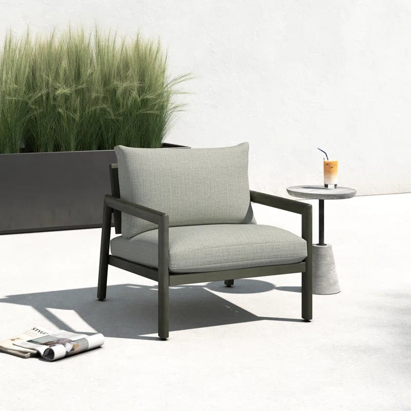 Kasey Powder Coated Aluminum Outdoor Lounge Chair