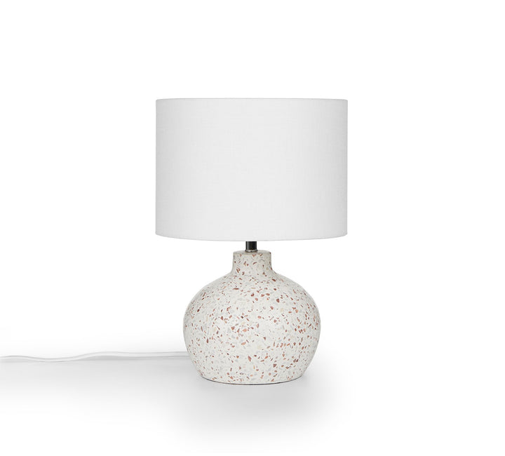 Ando Waxen White 15" Table Lamp