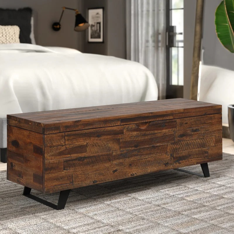 Coburn Wood Flip Top Storage Bench
