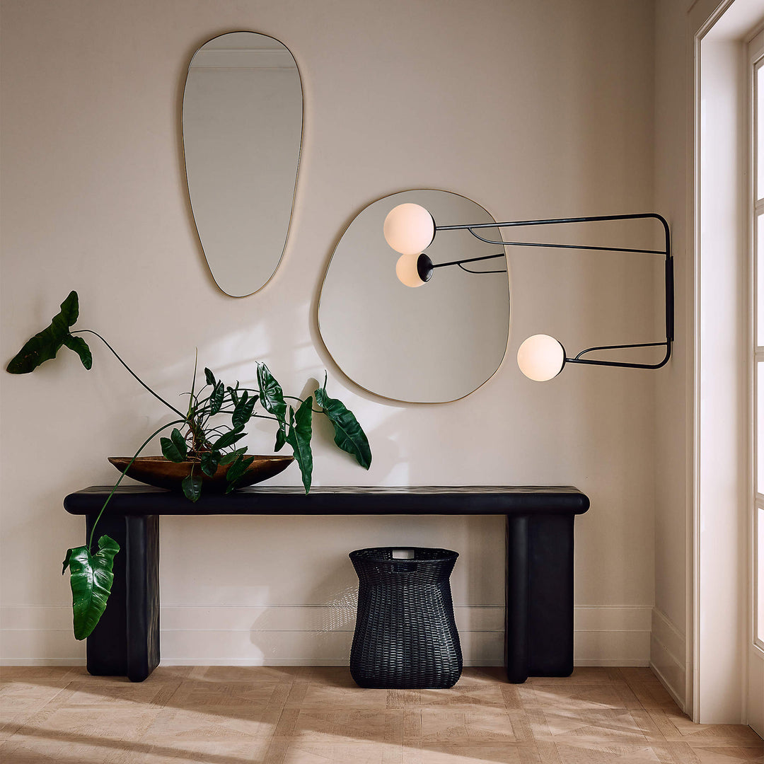 Palmer Black Wicker Storage Basket