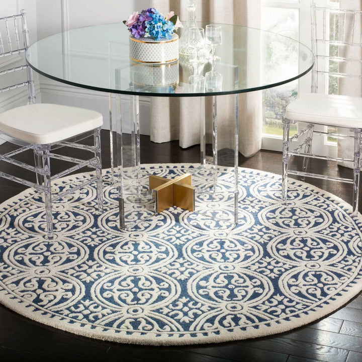 Sadik Hand Tufted Wool Geometric Rug-6'