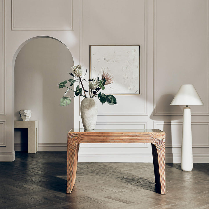 Polar White Cement Floor Lamp