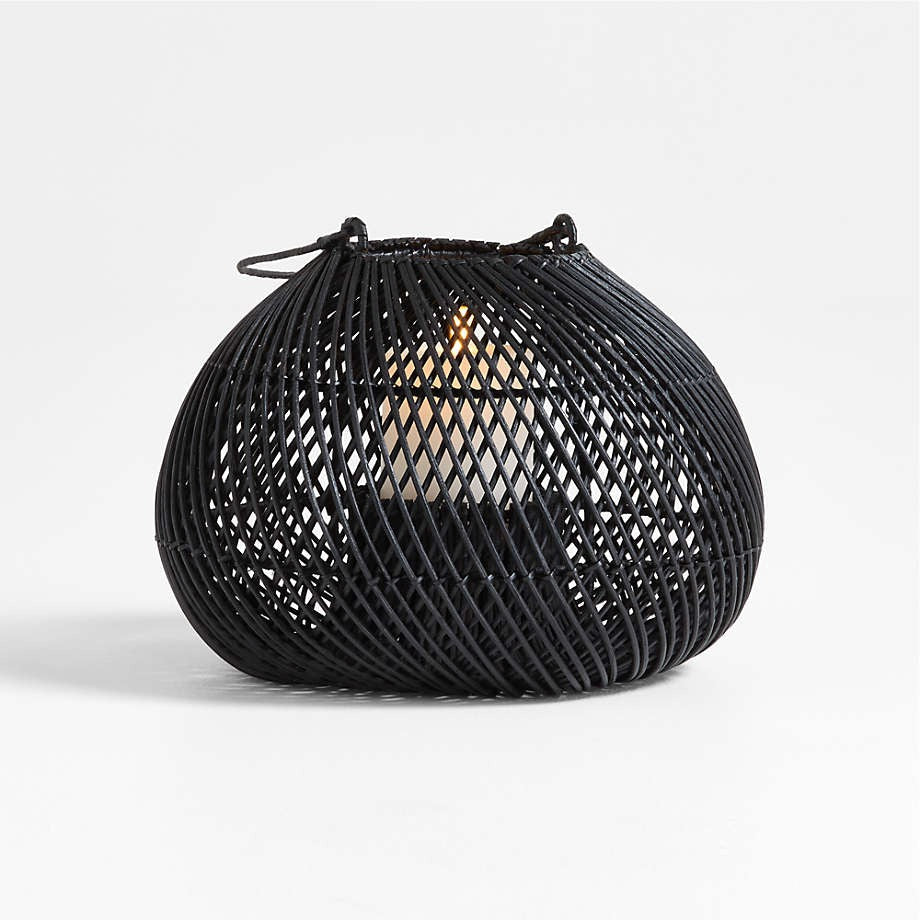 Rota Black Woven Lantern 9