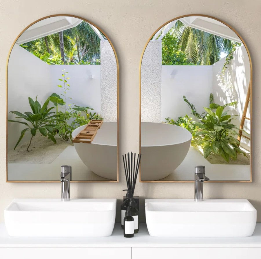 Nicolina Aluminum Wall Mirror 36x24