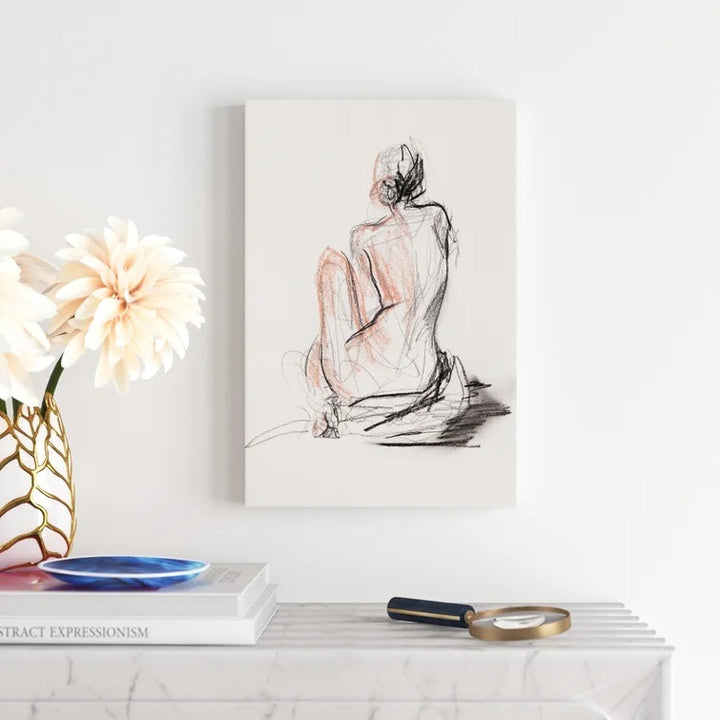 Figure Gesture II without Frame 20"x30"