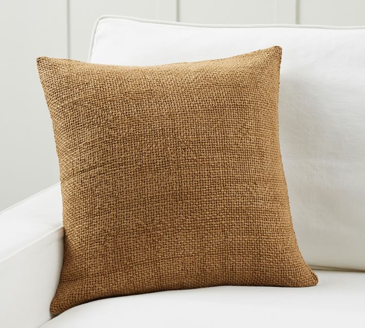 Faye Linen Textured Pillow Cover with insert
