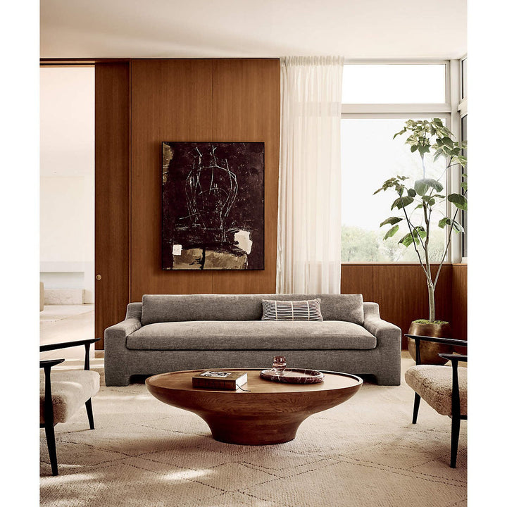 Durant Light Brown Performance Fabric Sofa