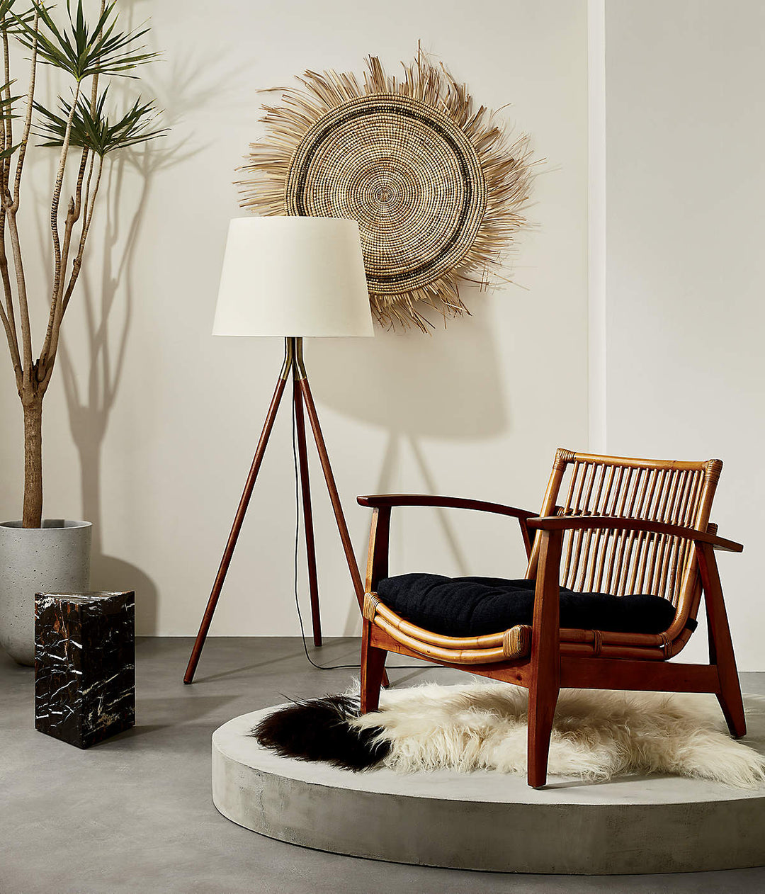 Noelie Rattan Lounge Chair