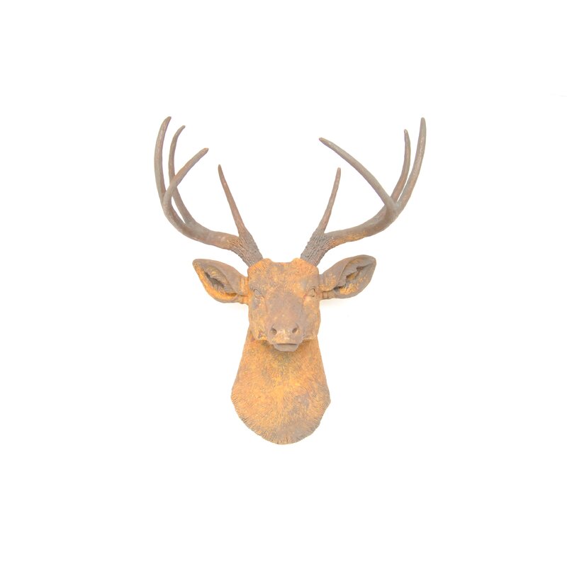 Faux Taxidermy 8 Point Deer Head Wall Decor