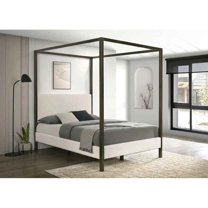Tibold Upholstered Canopy Bed-Queen