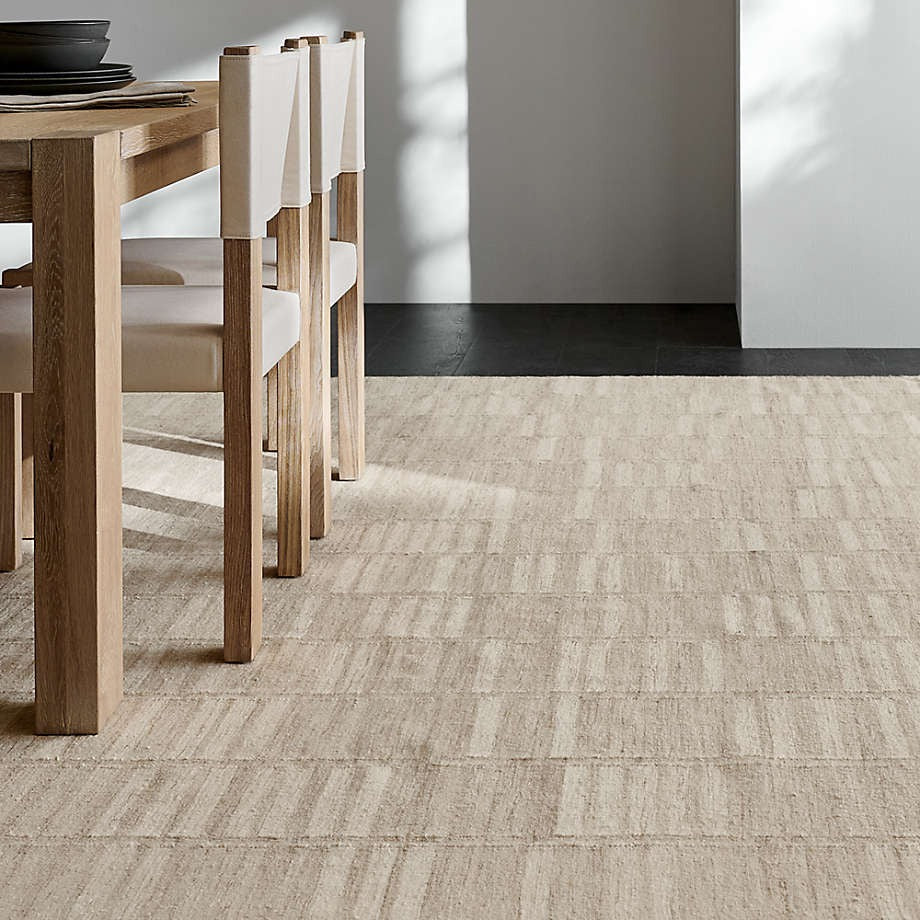 Carmel Wool Taupe Area Rug 10x14