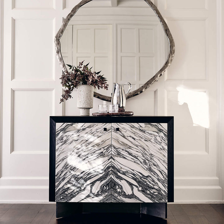 Taos Black Marble Bar Cabinet