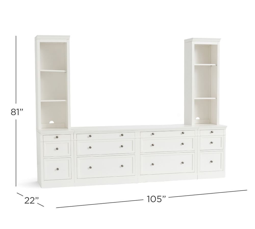 Livingston Bookcase Towers with Drawers
