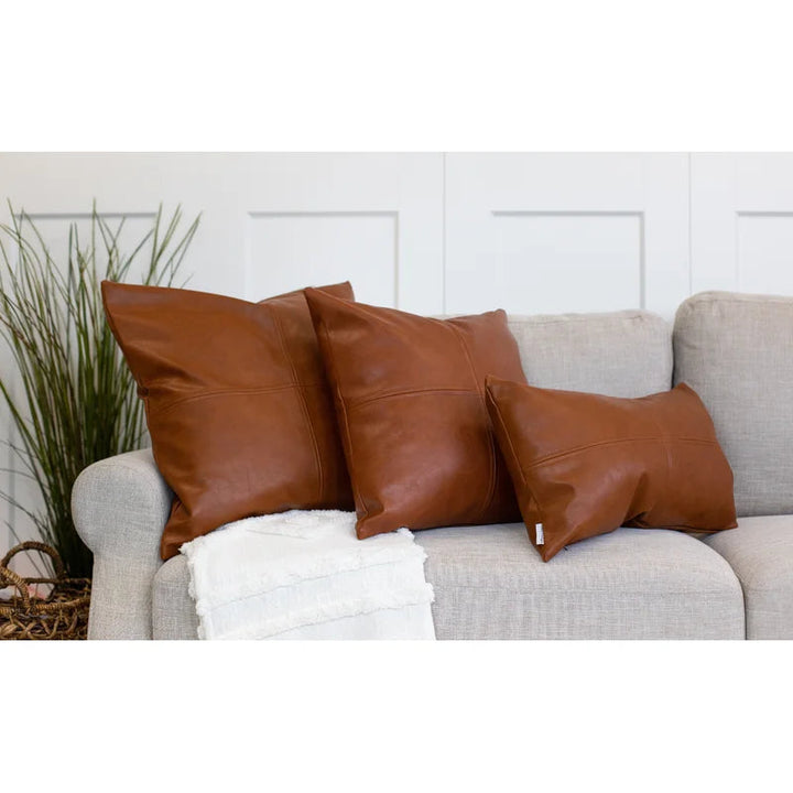 Faux Leather Pillow Cover no insert