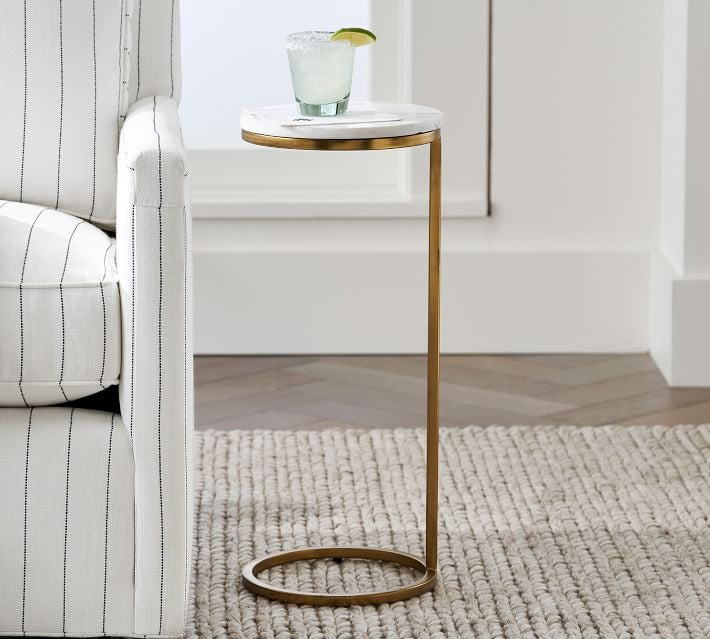 Delaney Round Marble C Table