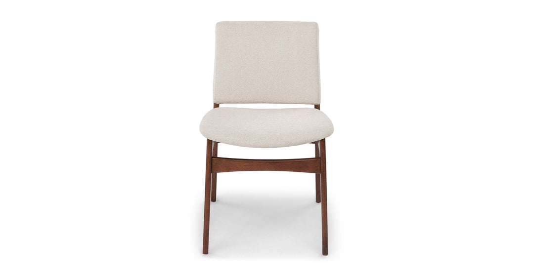 Nosh Chalk Gray Walnut Dining Chair Set Of 2