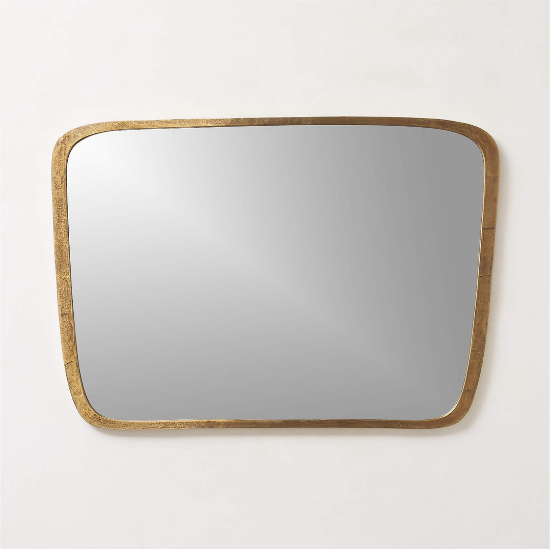 Ponder Large Brass Wall Mirror