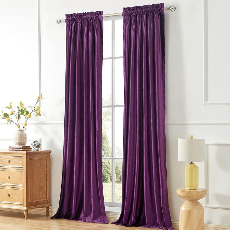Elliotte Velvet Blackout Curtain Pair (Set of 2)