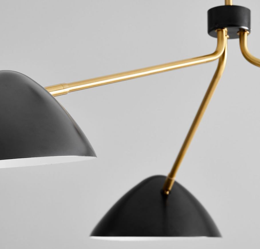 CURVILINEAR MID CENTURY CHANDELIER