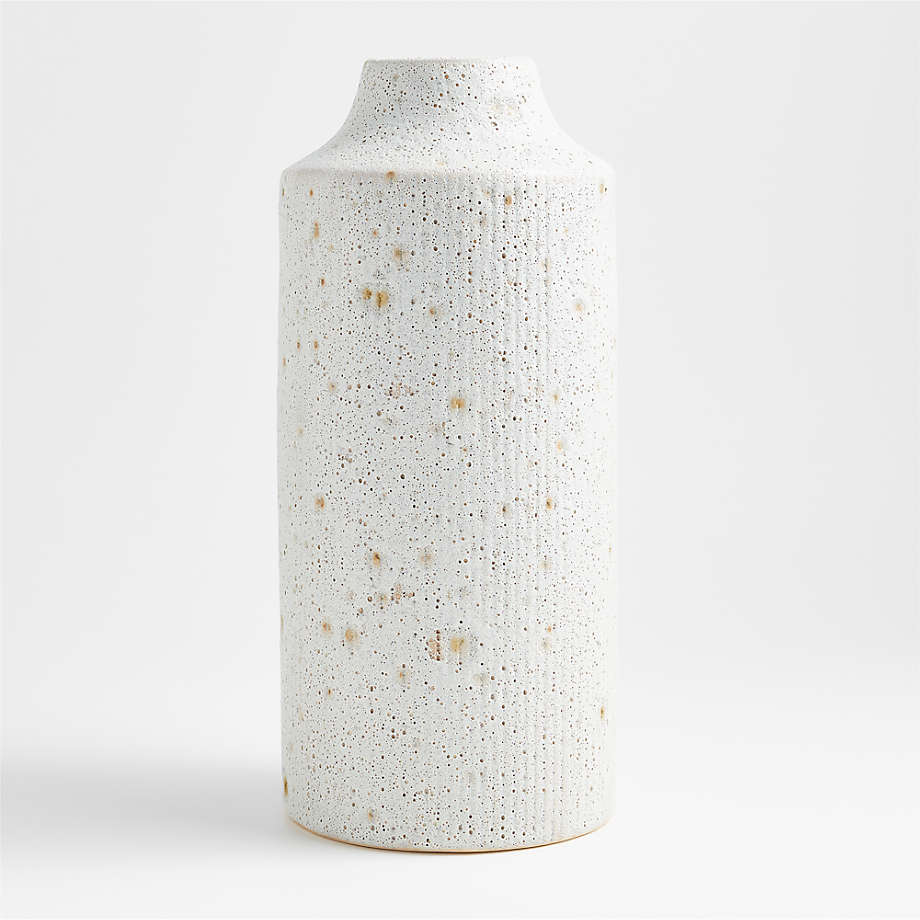 Ema Ceramic White Floor Vase