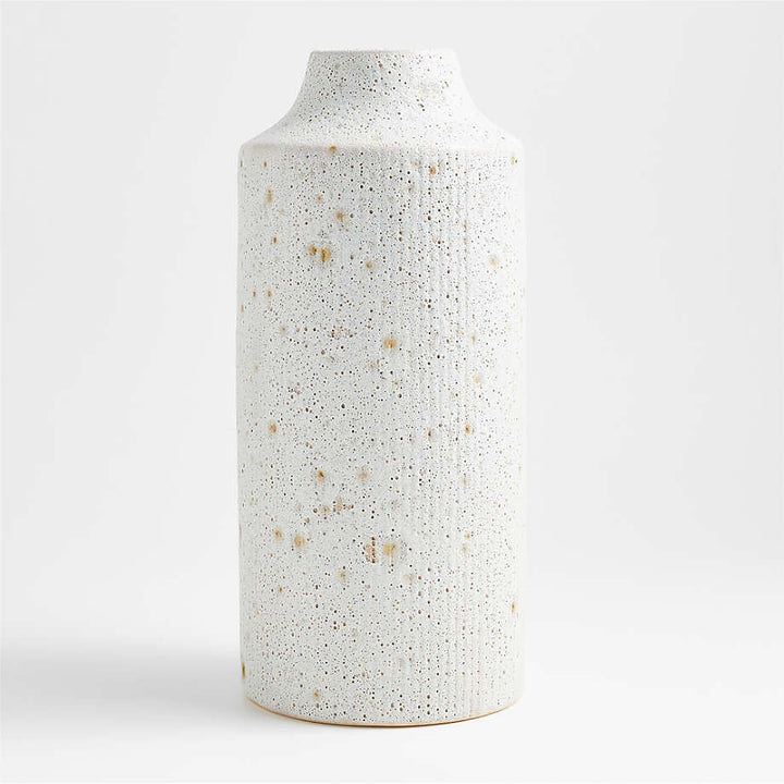 Ema Ceramic White Floor Vase