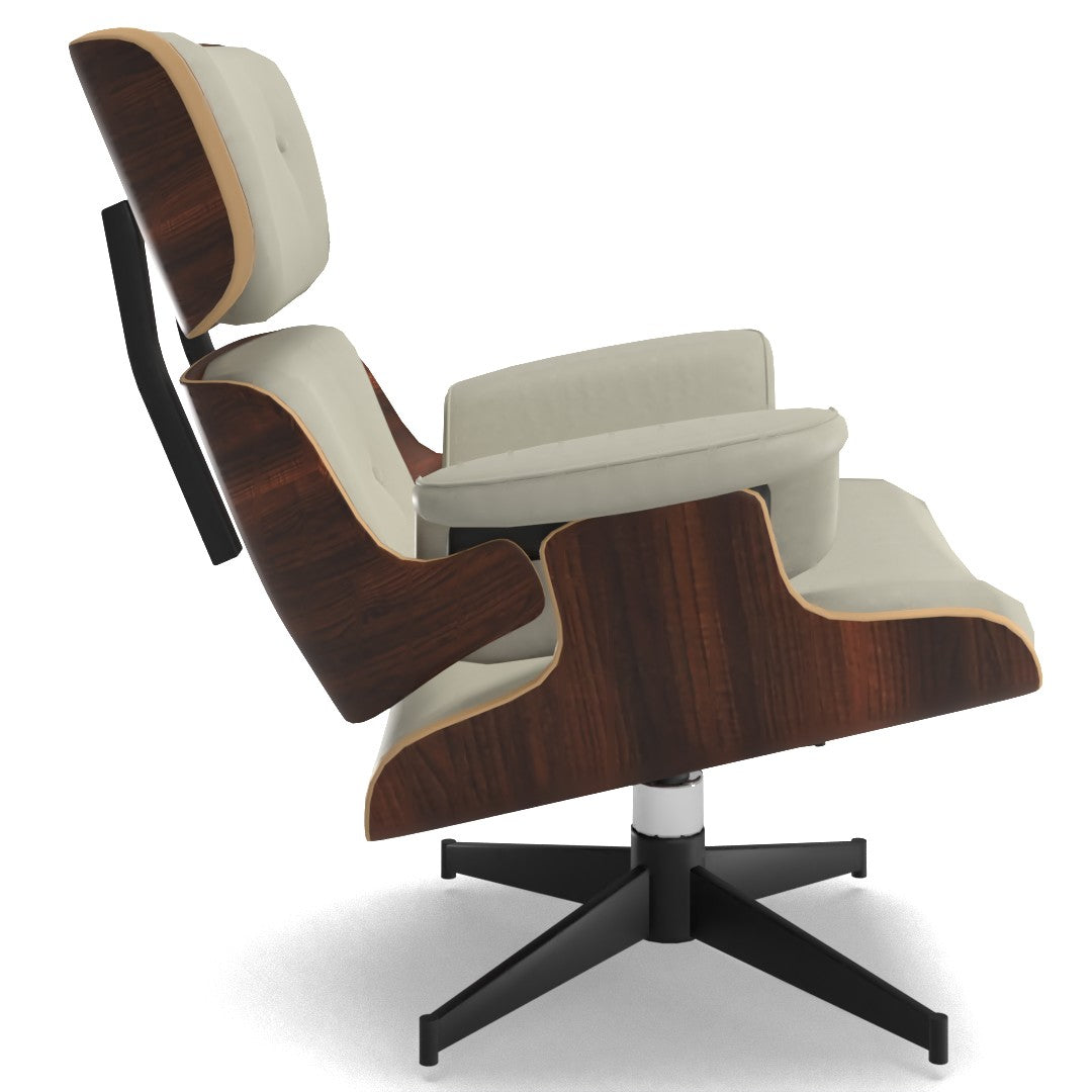 Jolene Swivel Lounge Chair and Ottoman