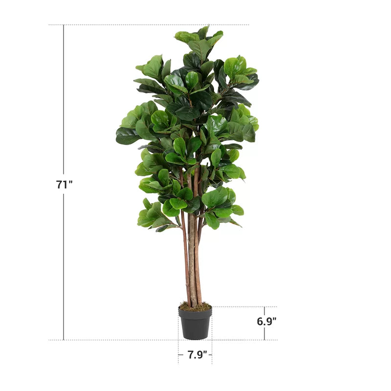 Artificial Fiddle Leaf Fig Tree in Pot
