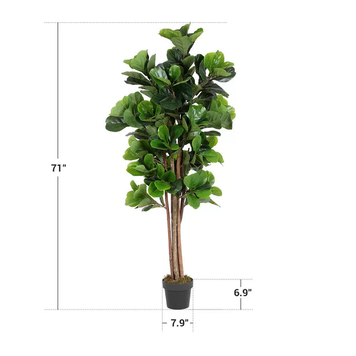 Artificial Fiddle Leaf Fig Tree in Pot