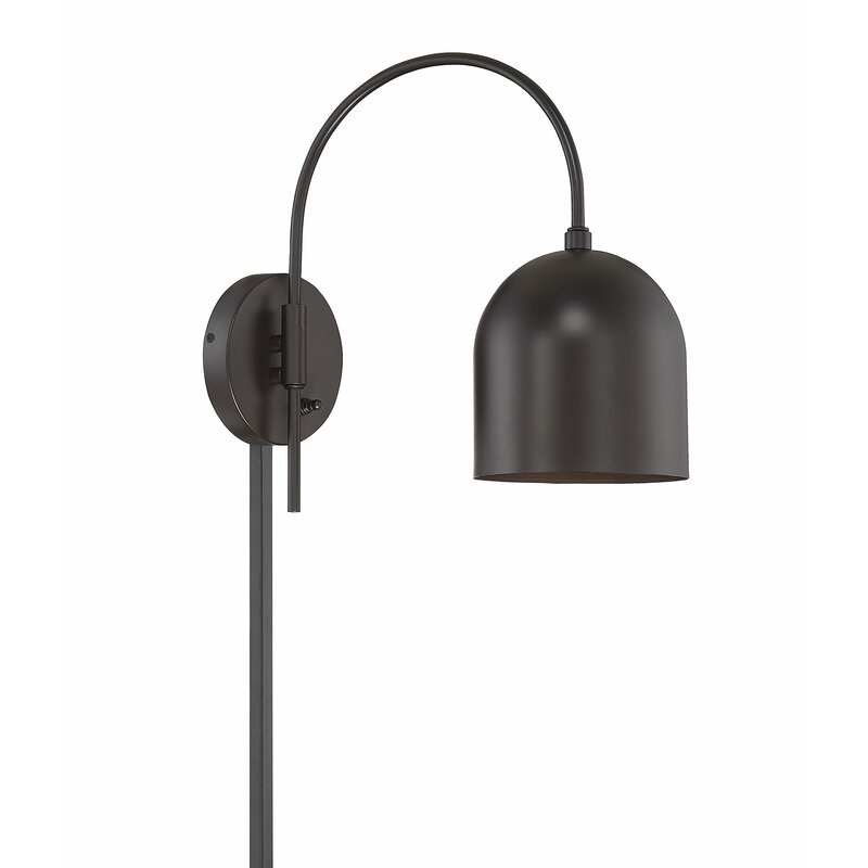 Karlie One Light Plug In Armed Sconce