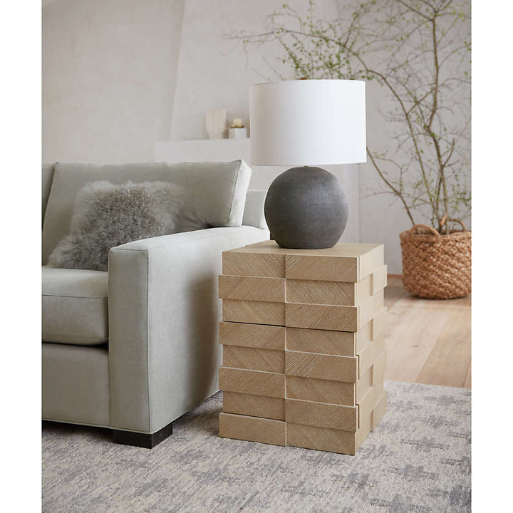 Esphera Grey Round Table Lamp