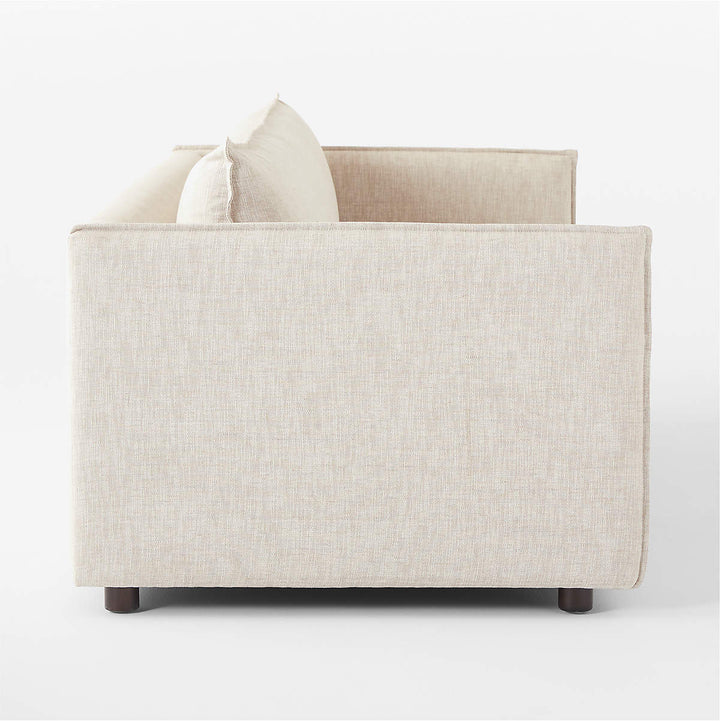 CORROY 92.75" NATURAL LINEN SOFA