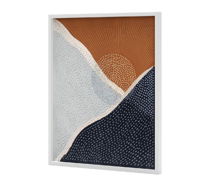 Minted for West Elm Sunset Over The Mountains With Frame