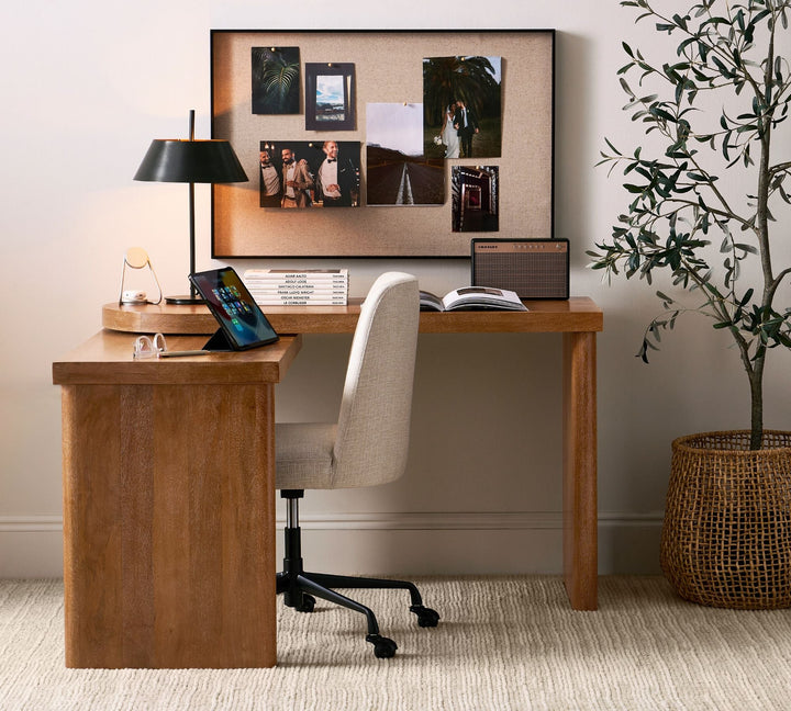 Cayman L Shape Rotating Desk