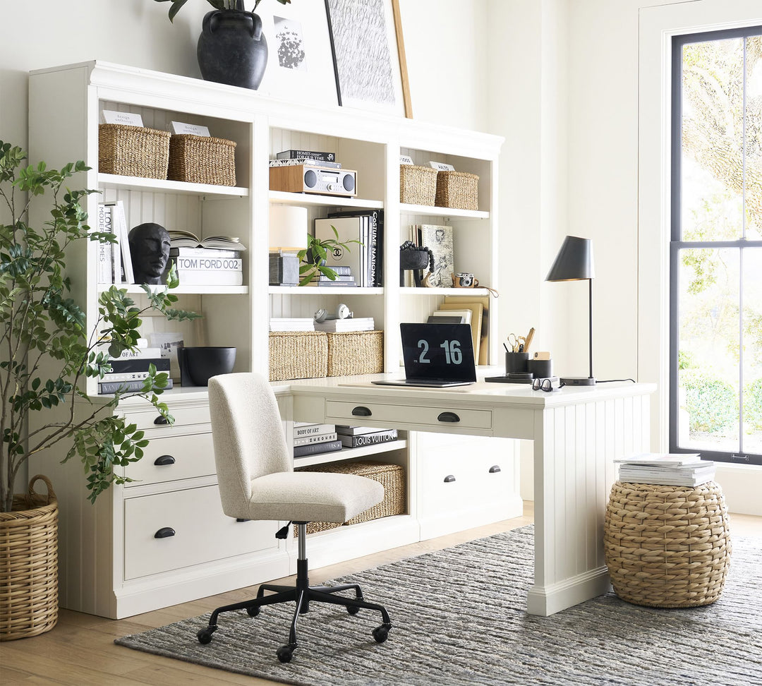Aubrey 108" Peninsula Desk Office Suite
