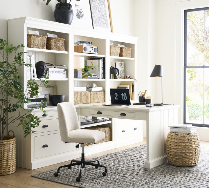 Aubrey 108" Peninsula Desk Office Suite