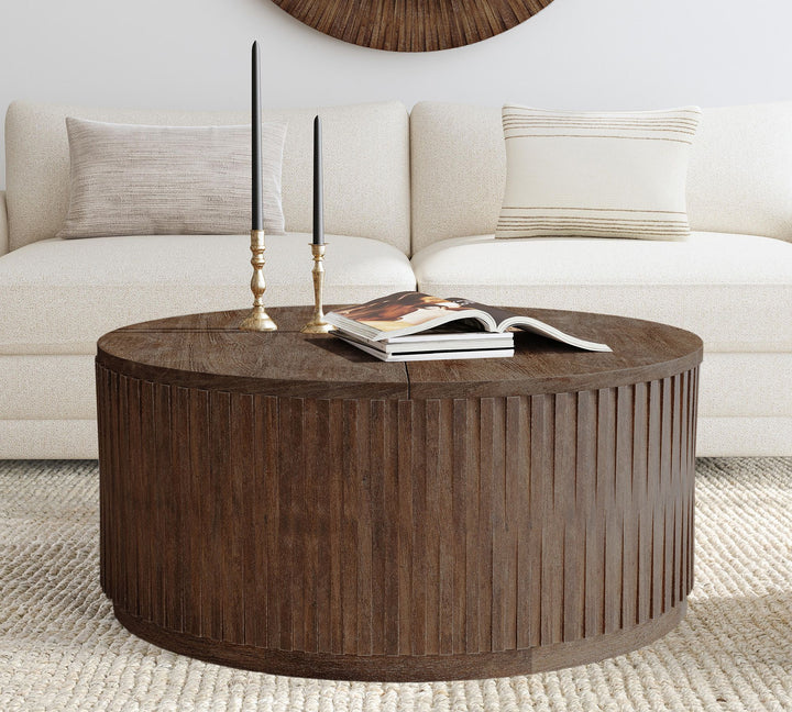 Coloma Round Storage Coffee Table