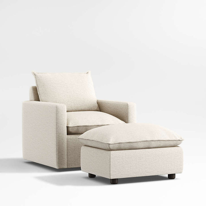 Harbour Natural Flange Nursery Swivel Glider Chair