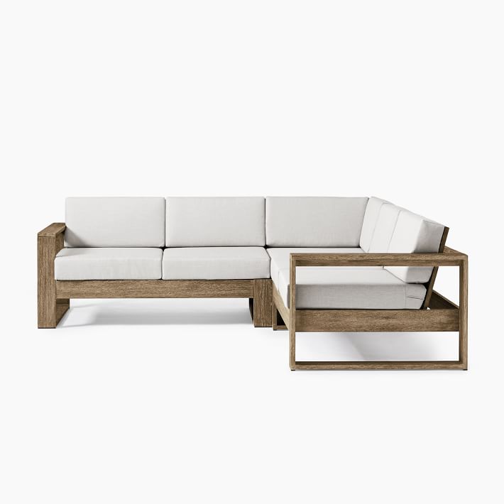 PORTSIDE OUTDOOR 3 PIECE L SHAPED SECTIONAL