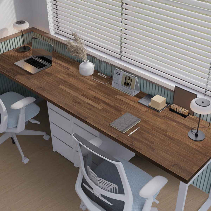 Gladys Acacia Solid Wood Butcher Block Countertop for DIY Workbench Top Dining Table Top