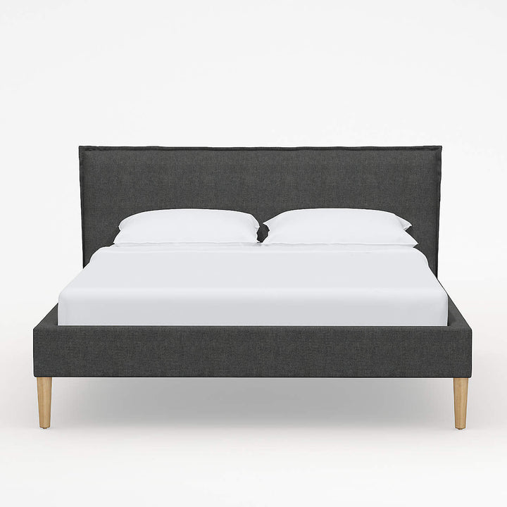 Lane California King Linen Charcoal Low Profile Bed