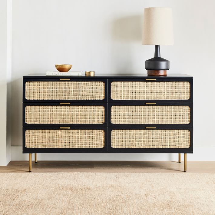 Ida Woven 6 Drawer Dresser