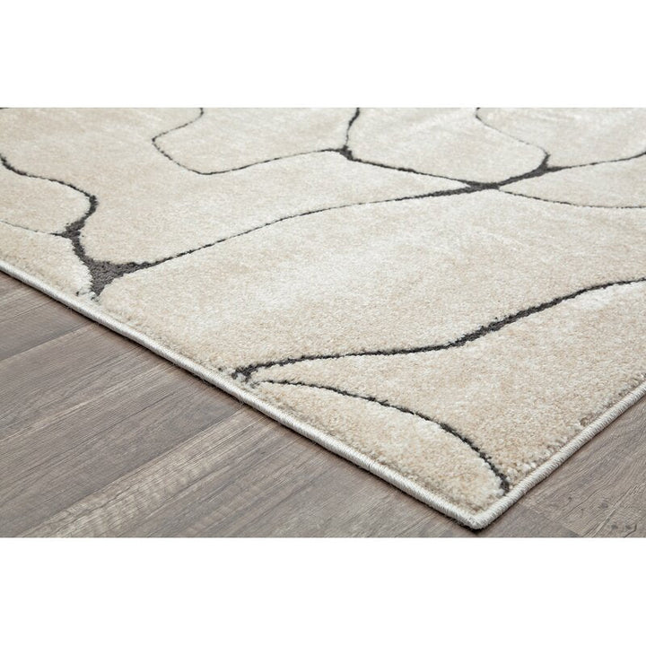 Chevron Ivory Area Rug-8'2"x10'