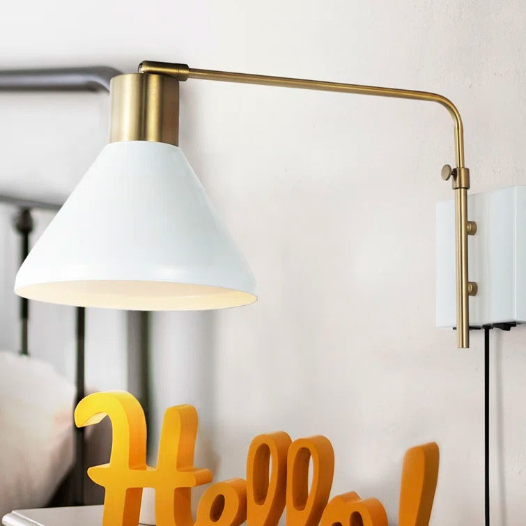 Jahmell Iron Plug-in Armed Sconce