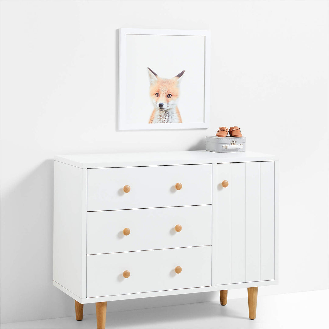 Baby Fox Framed Wall Art-20"x20"