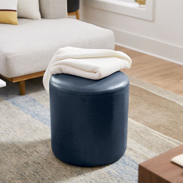 Isla Leather Ottoman