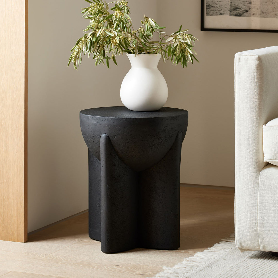 Monti Lava Stone Side Table