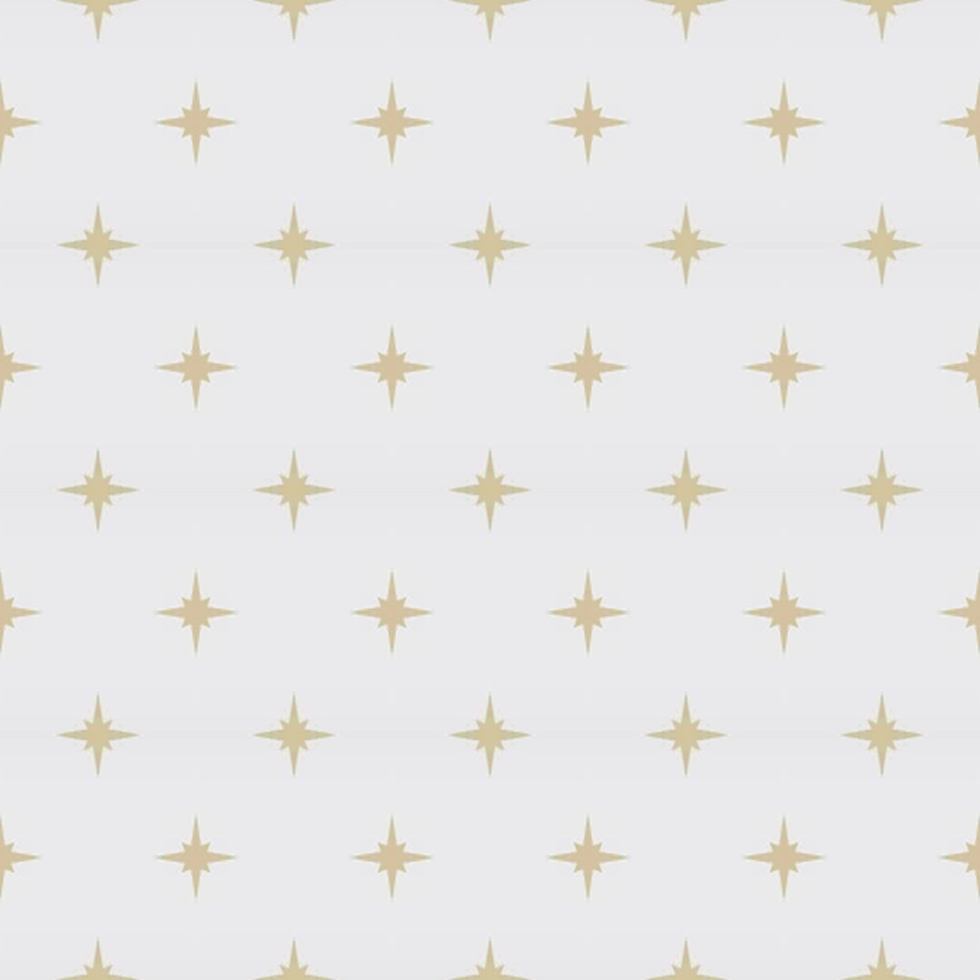 Retro Stars Fabric Wall Decal Set of 22