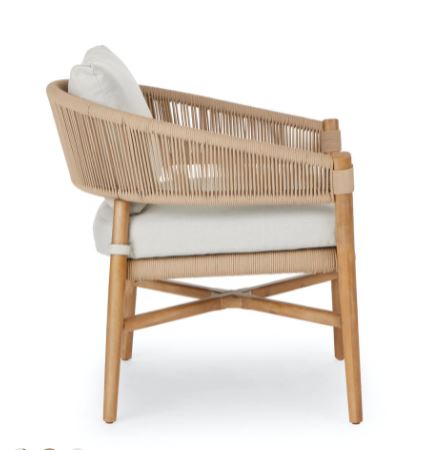 Makali Lily White Lounge Chair