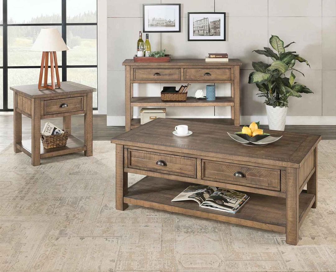 Holliman Solid Wood End Table with Storage